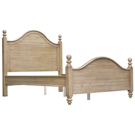 Queen Arched Panel Bed