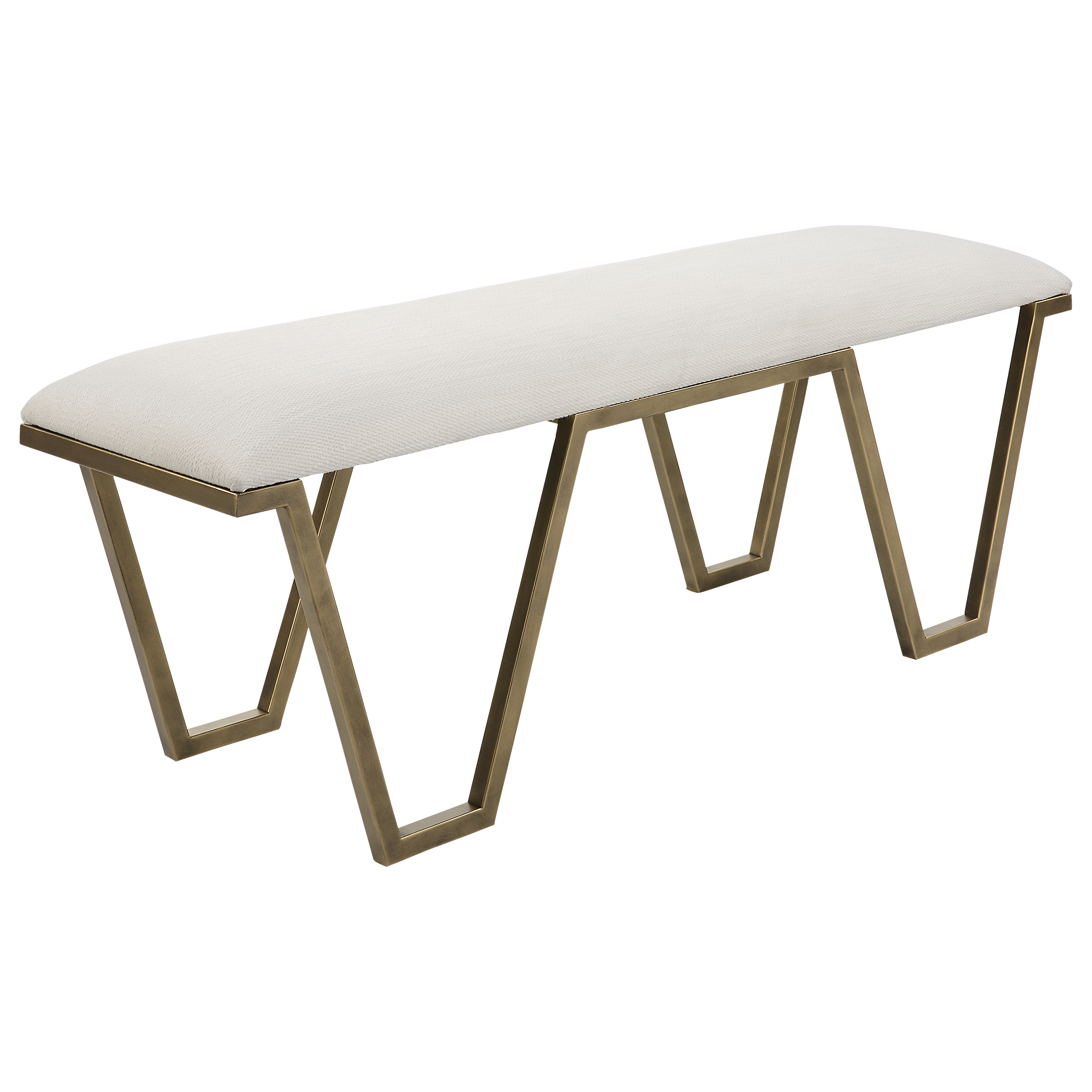 Uttermost Farrah Farrah Geometric Bench
