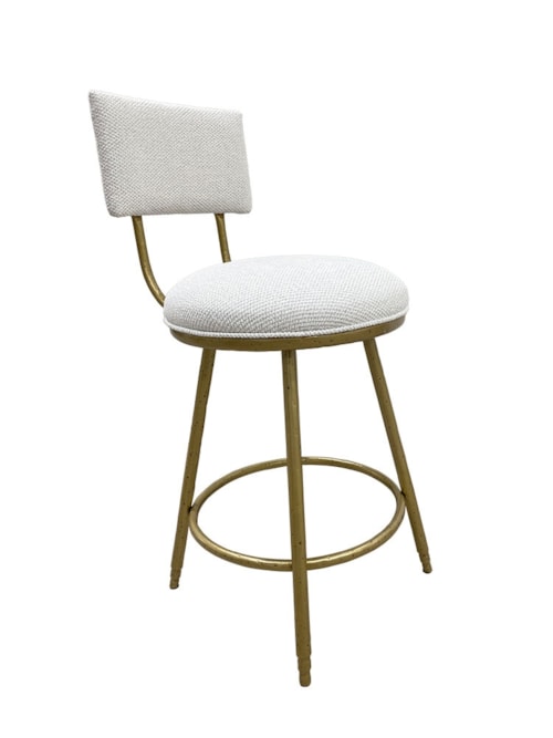 Rei Hammered Barstool, Flat Swivel With Welt