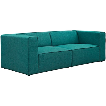 2 Piece Sectional Sofa Set