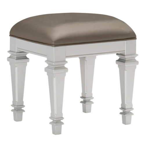 Glam Upholstered Vanity Stool