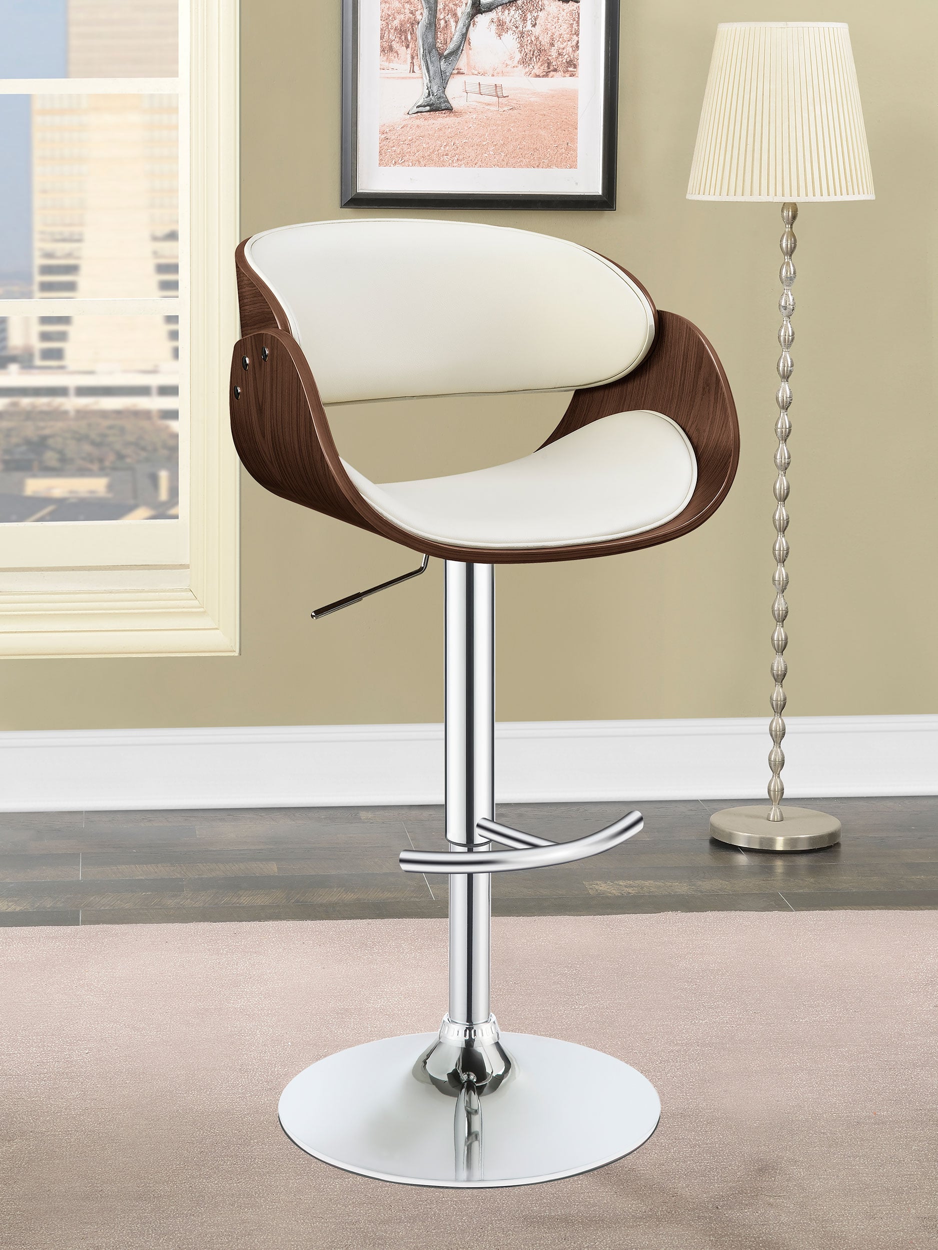 Dana Adjustable Bar Stool Ecru and