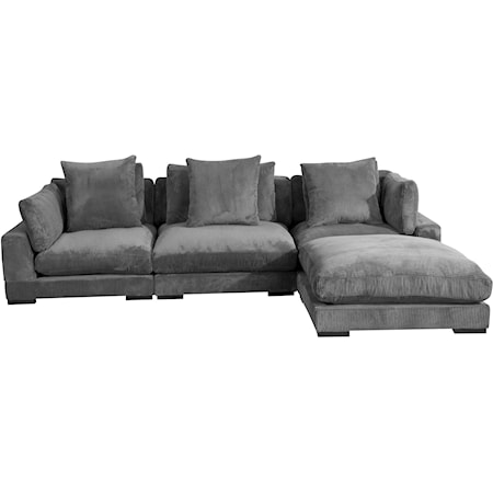 Tumble Lounge Modular Sectional Charcoal