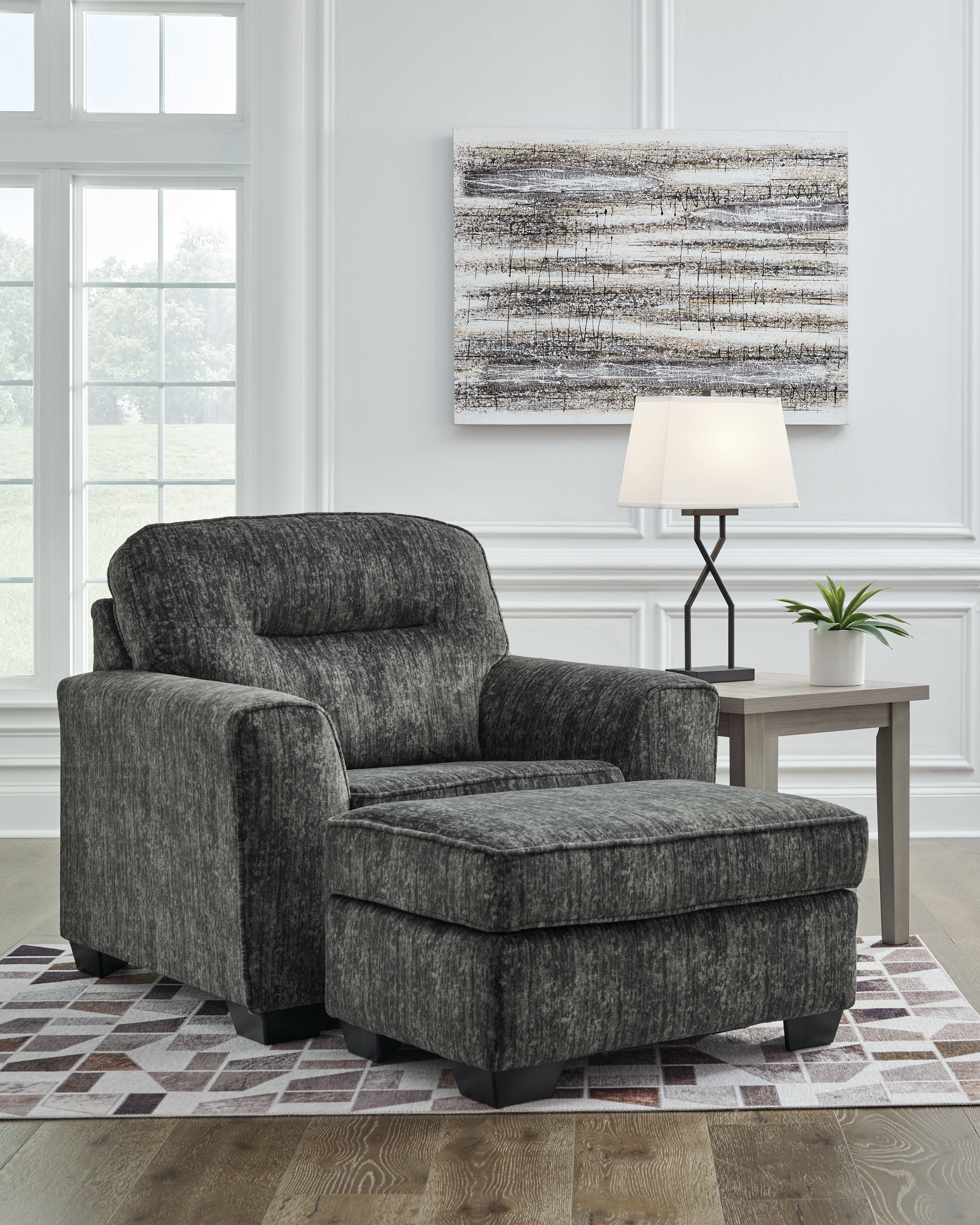 Signature Design by Ashley Lonoke Oversized Chair And Ottoman