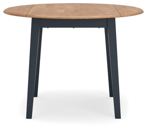 Casual Round Dining Table with Drop Leaves
