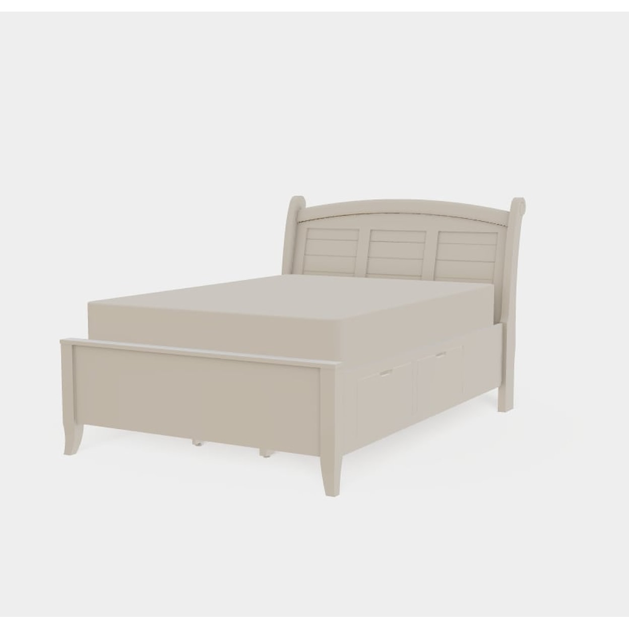 MAVIN Tribeca Full Arched Right Drawerside Bed