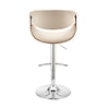 Armen Living Gionni Upholstered Swivel Bar Stool