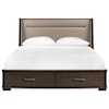 Riverside Furniture Monterey Queen Upholstered Storage Bed