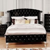 Furniture of America Alzire King Upholstered Panel Bed