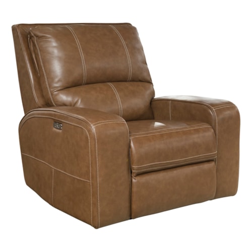 Casual Power Recliner with Power Headrest