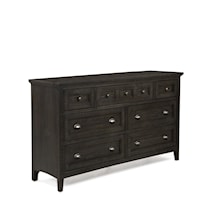 Traditional 7-Drawer Dresser with Drop-Down Center Drawer