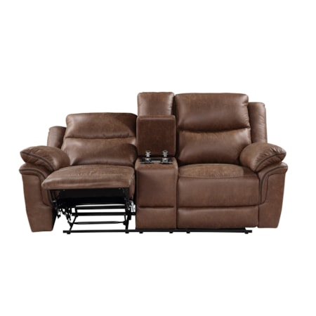 Dual Reclining Console Loveseat