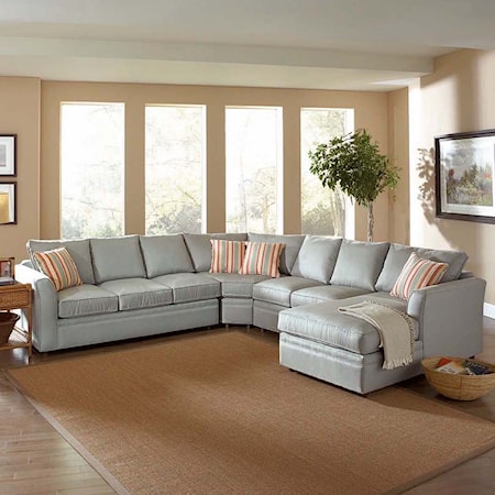 Four-Piece Sectional with Chaise