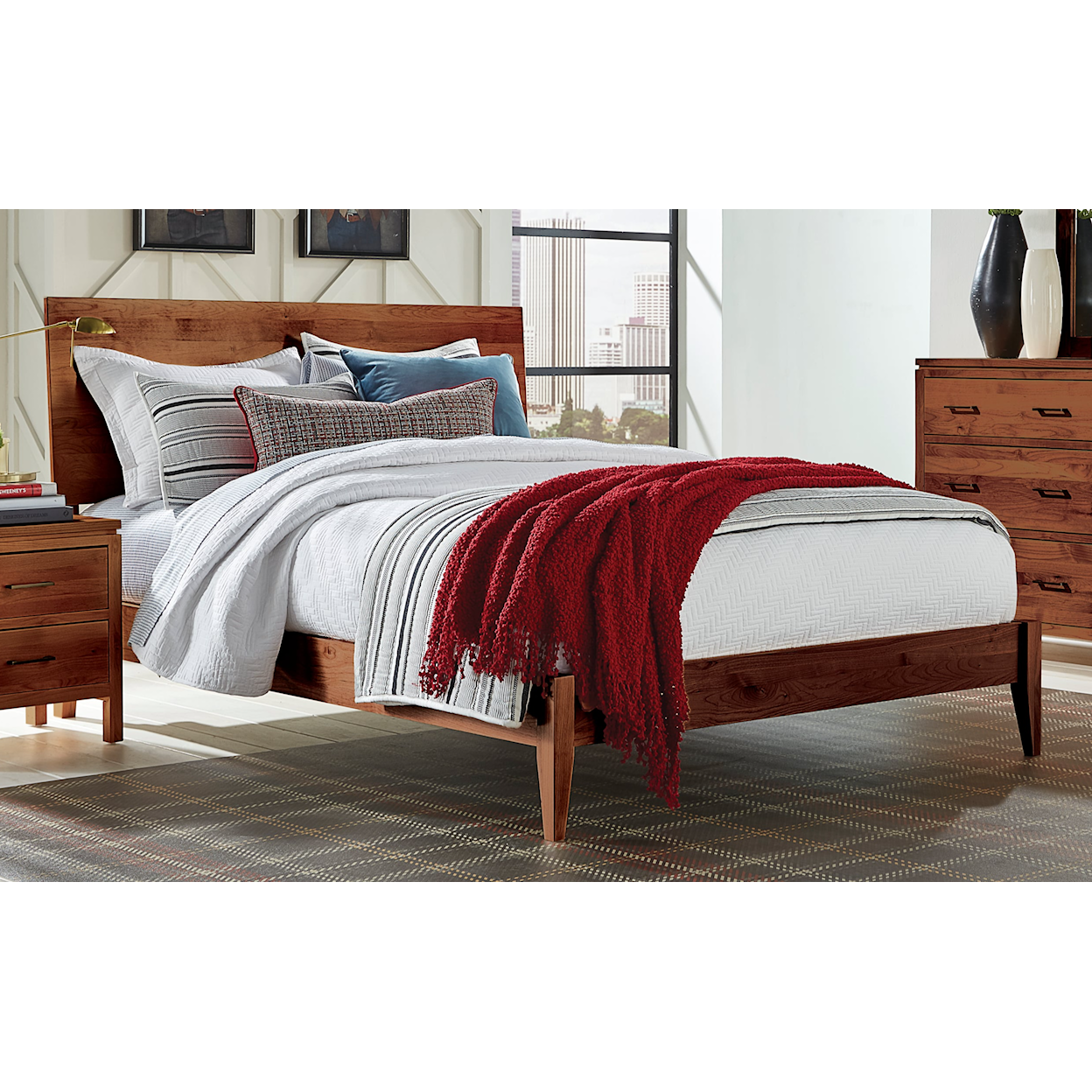 Archbold Furniture 2 West Queen Modern Platform Bed