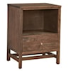 Daniels Amish Studio Collection Nightstand with Open Shelf