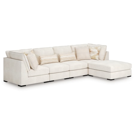 4-Piece Sectional And Ottoman