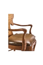 Jonathan Charles JC Traditional Seaweed Marquetry Arm Chair