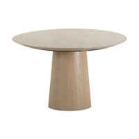 Contemporary Round Dining Table with Adjustable Floor Glides