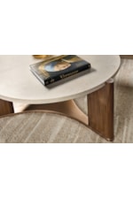 Hooker Furniture Eleana Transitional Cocktail Table with Metallic Base