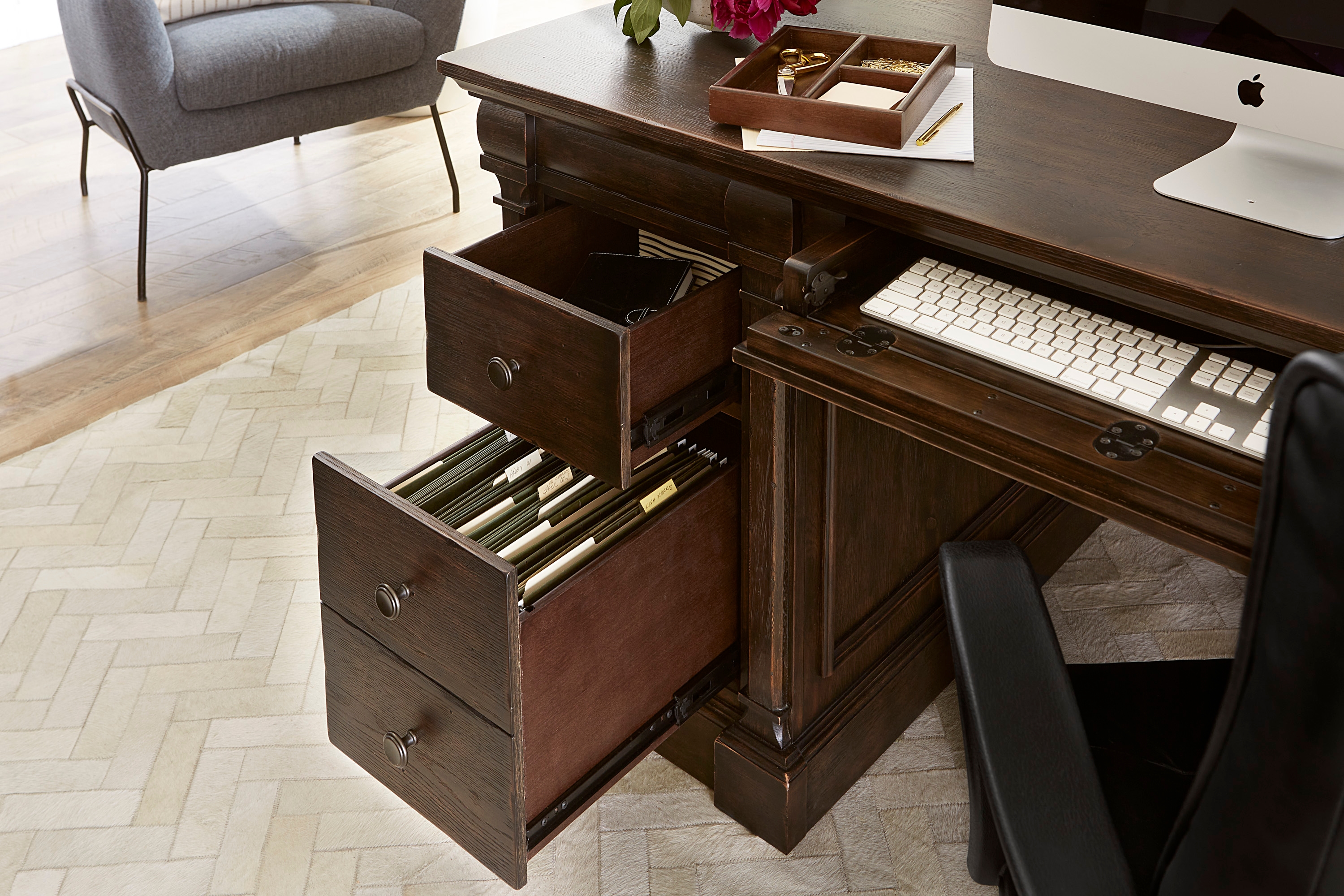 Aspenhome Jackson 72" L-Shaped Desk