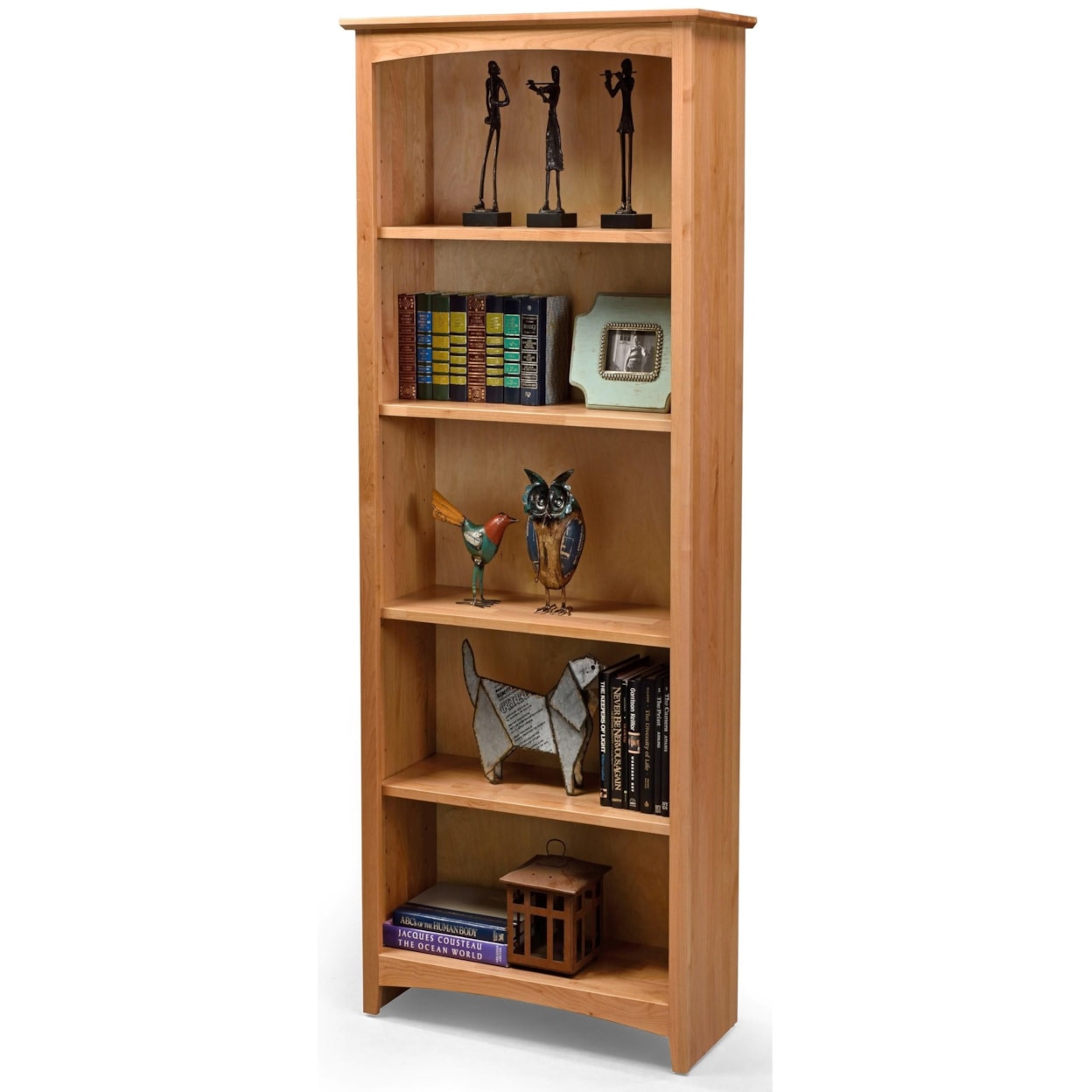 Archbold Furniture Alder Bookcases Customizable 24 X 60 Alder Bookcase