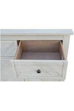 Cottage Creek Furniture Seaside Farmhouse 2-Door Storage Cabinet with Drawers