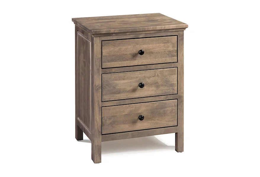 Heritage 3-Drawer Nightstand - Wide by Archbold Furniture at Furniture Discount Warehouse TM