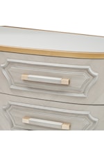 Michael Amini St. Charles Transitional 3-Drawer Console Table with Velvet-Lined Drawers