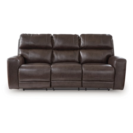 Pwr Rec Sofa With Adj Headrest