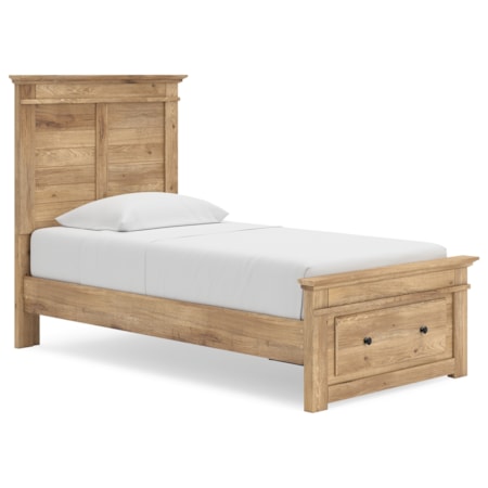 Twin Panel Storage Bed