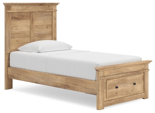 Twin Panel Storage Bed