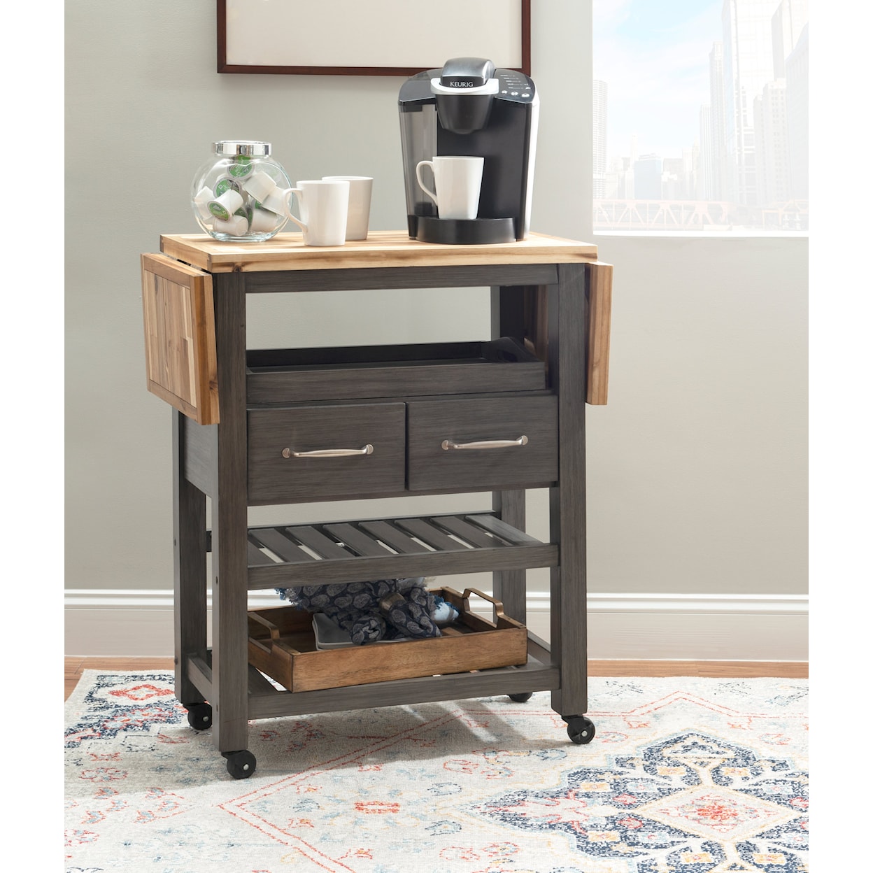 Powell Kenton Kitchen Cart