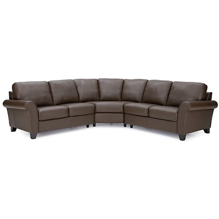 Rosebank 4-Seat Corner Curve Sectional Sofa