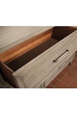 Riverside Furniture Vogue King Upholstered Bed with Storage Bench Footboard