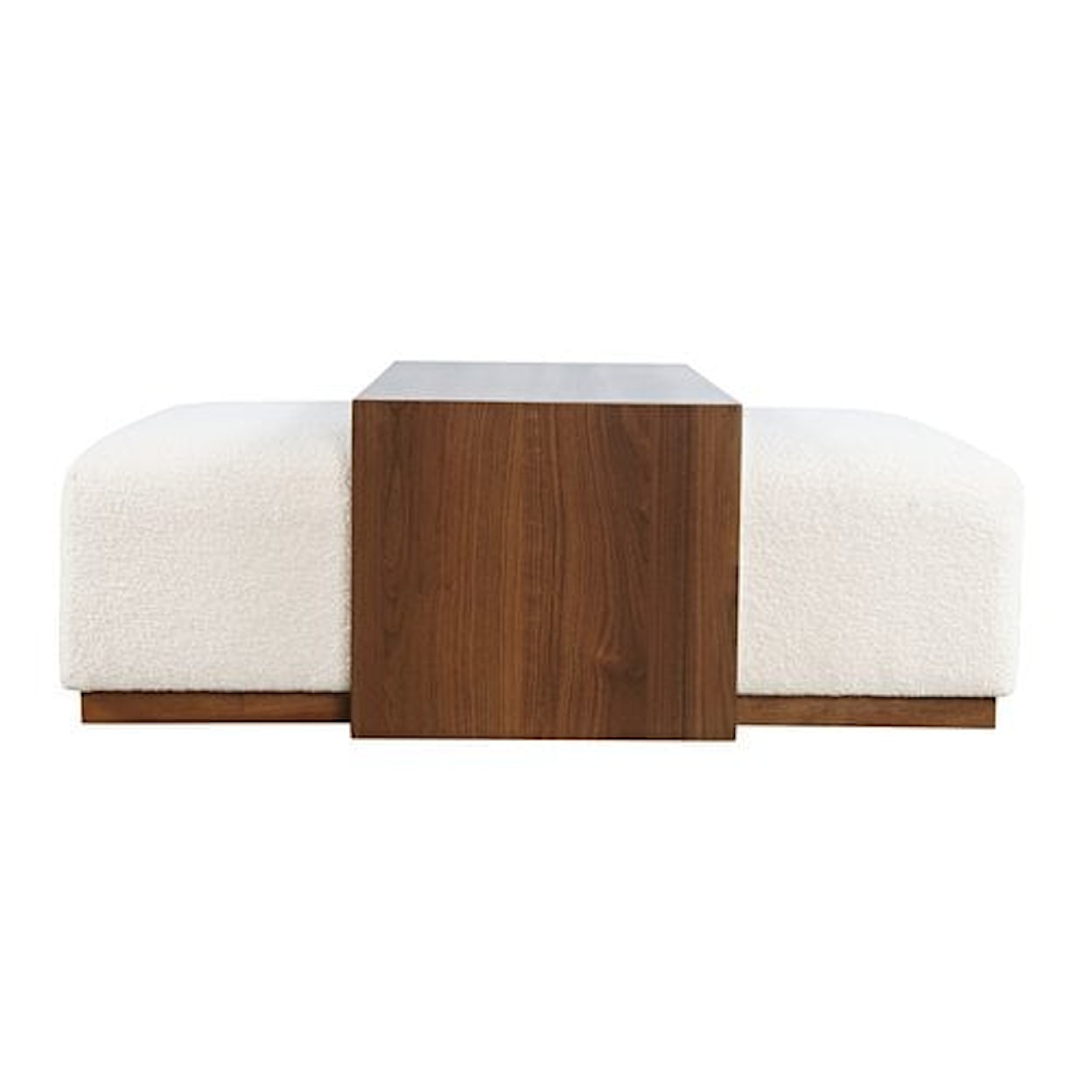 VFM Signature Hudson Castered Ottoman with shelf