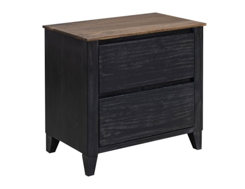 Transitional 2-Drawer Nightstand