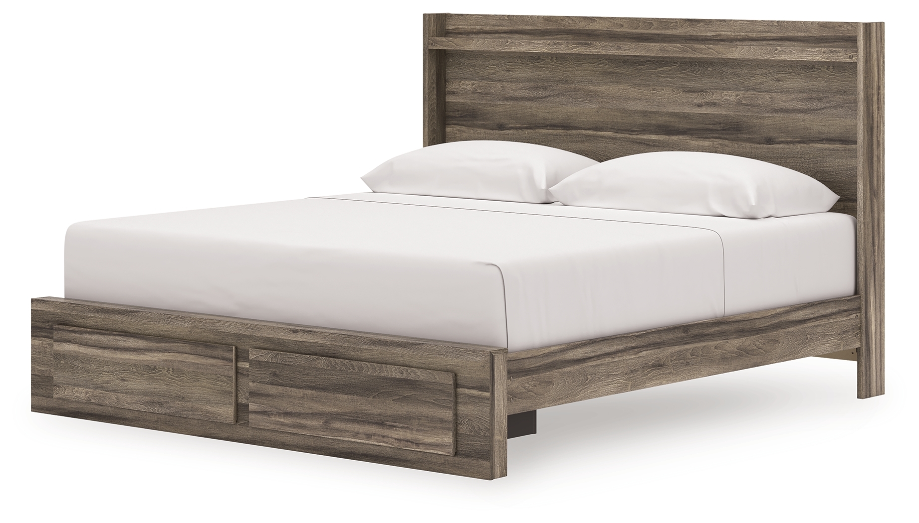 King Panel Storage Bed