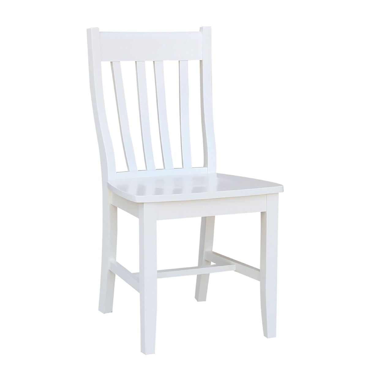 John Thomas Hampton Schoolhouse Chair (RTA) in Pure White
