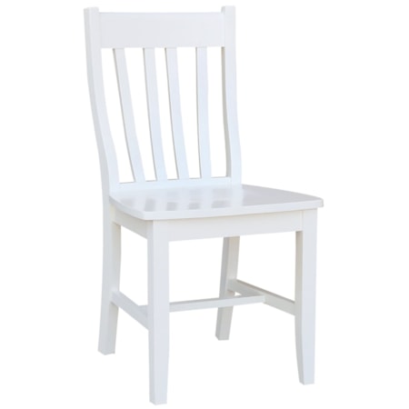 Schoolhouse Side Chair(BUILT) with Slat Back