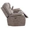 PH Blake Manual Reclining Loveseat with Console