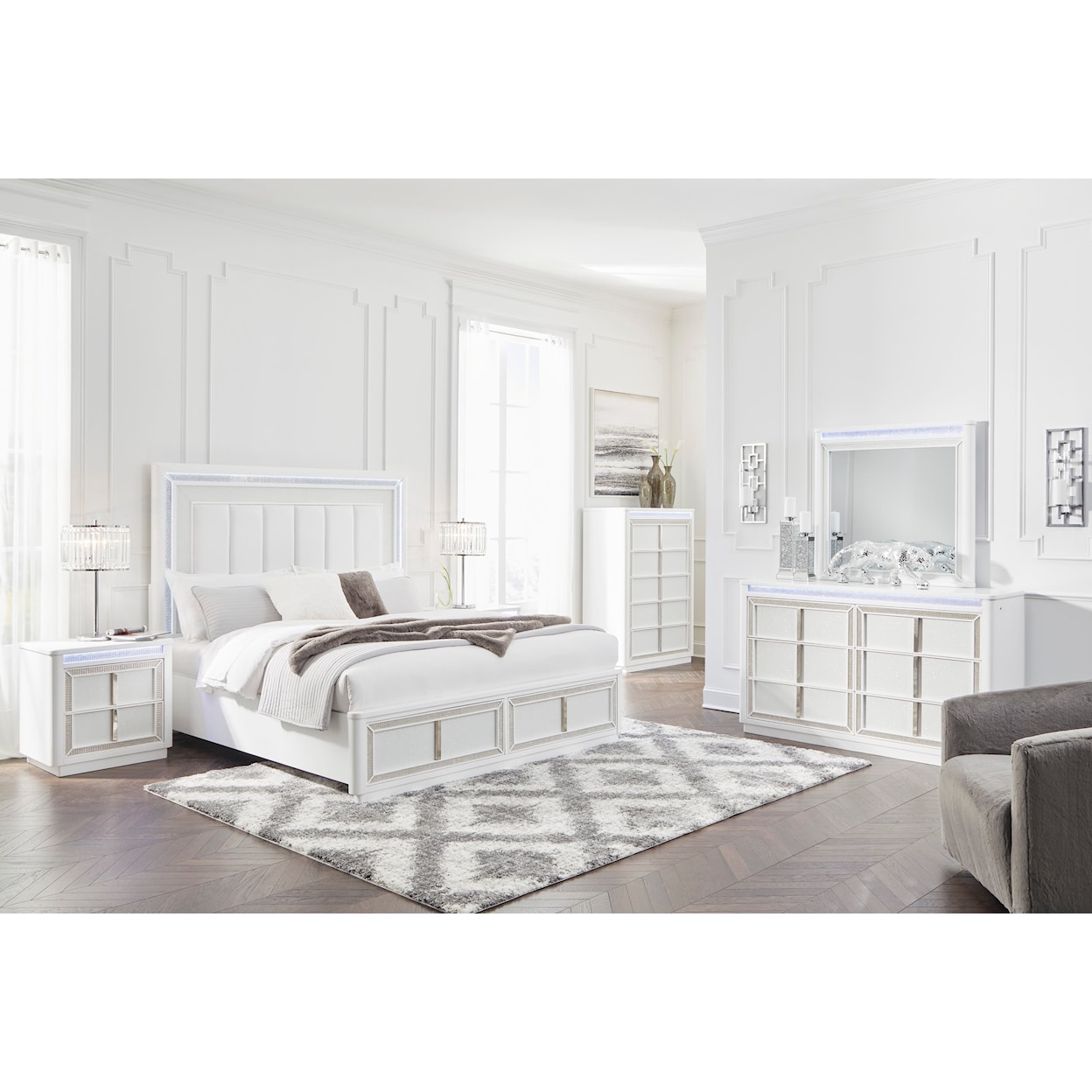 StyleLine Chalanna Queen Bedroom Set