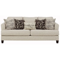 Contemporary Sofa with Reversible Seat Cushions