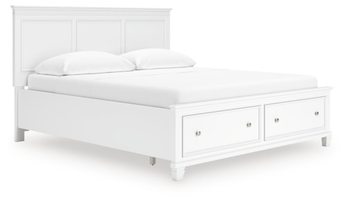 California King Panel Storage Bed