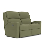 Contemporary Casual Reclining Loveseat