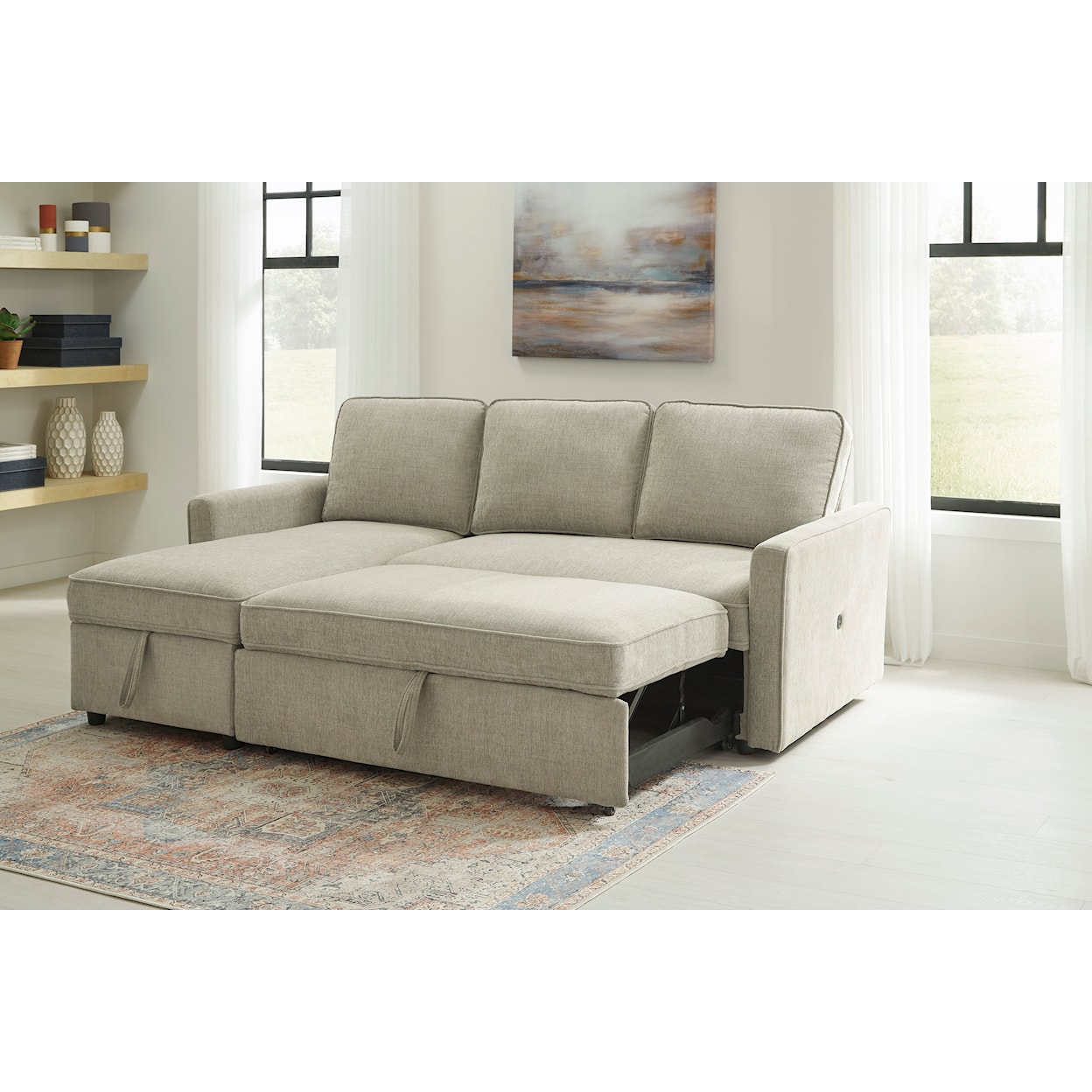 Signature Design by Ashley Kerle 2-Piece Sectional with Pop Up Bed