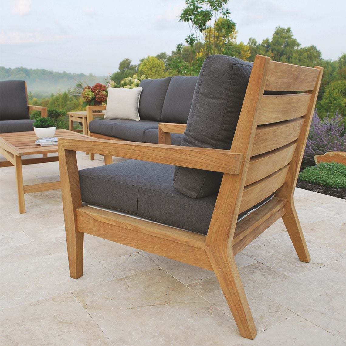 Kingsley Bate Algarve Outdoor Deep Seating Lounge Chair