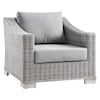 Modway Conway Outdoor 2-Piece Armchair and Ottoman Set