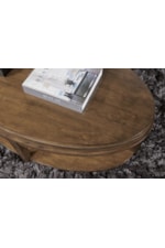 Hammary Nicolette-Hamilton Transitional Oval Coffee Table with Casters