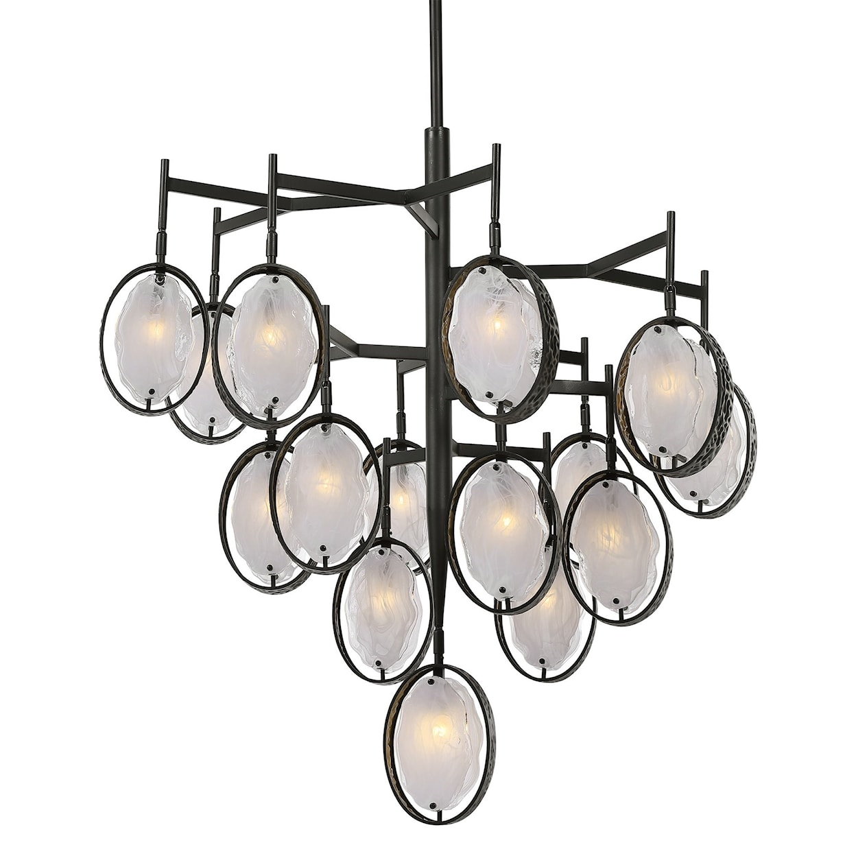 Uttermost Lighting Fixtures - Chandeliers Maxin 15 Light Large Bronze Chandelier