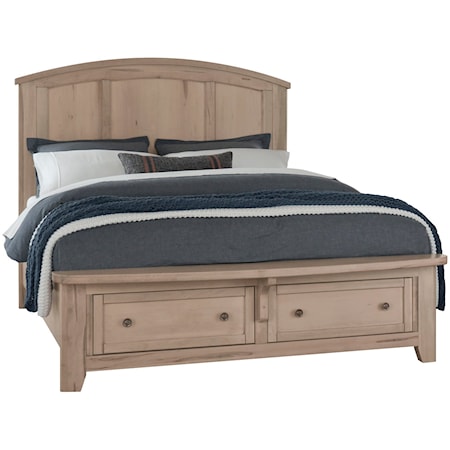Queen Arched Storage Bed
